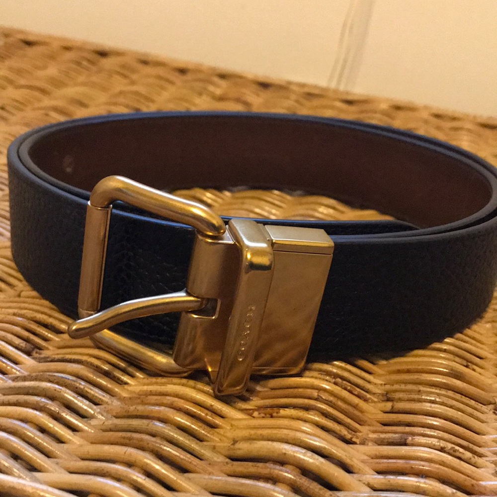 Coach Pebbled leather belt